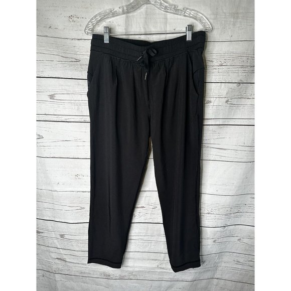 NWOT| Lululemon Dance Studio Mid-Rise Drawcord Crop 22” Black 6 - Picture 1 of 5